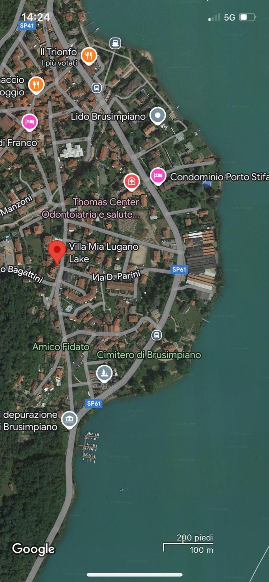 Villa Mia Lugano Lake Brusimpiano Eksteriør billede